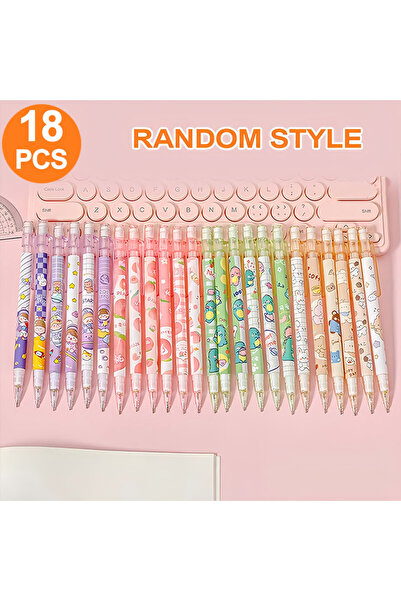 Choice Mixed Color 18 Mechanical Pencils with Printed Patterns, 6.89 Inches L...