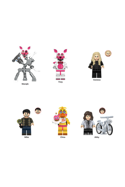 Choice3 بانداي v1005 جديد شخصيات مصغرة من لعبة FNAF Nights، مكعبات بناء شخصيا...