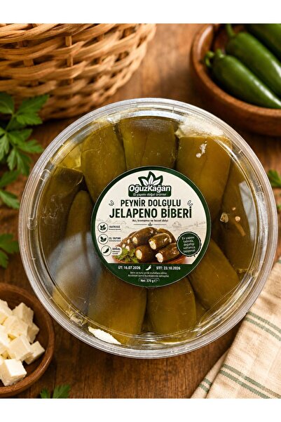 Peynir Dolgulu Jalapeno Biberi 370 cc Gurme Ürün