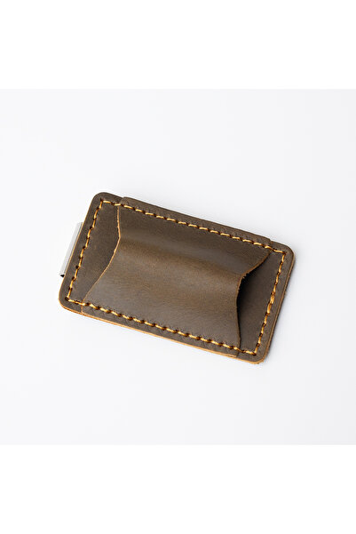 Choice4 single Dark brown Cowhide Pen Holder, Made of Vintage Crazy Horse Lea...