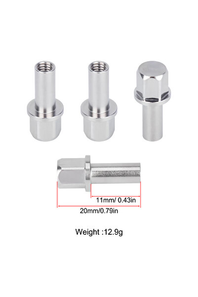 Choice1 17mm Stainless Steel 12mm Hex Wheel Hub Drive Adaptor Extension Colum...