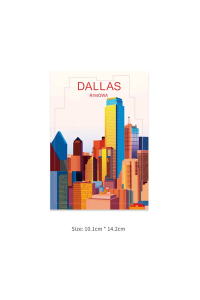 Choice3 Dallas Fashionable Laptop Suitcase Stickers Various Countries Urban L...