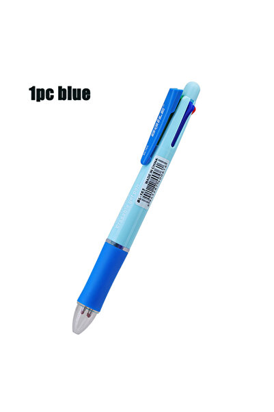 Choice1 1pc blue pen 4 In 1 Multicolor Erasable Gel Pen Ballpoint Pen, 4 Colo...