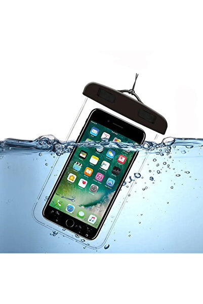 Techsuit Husă impermeabilă - pentru telefon de 6.5 inch - Negru, protecție an...
