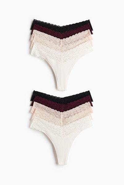 H&M 10'lu Dantel Thong Külot