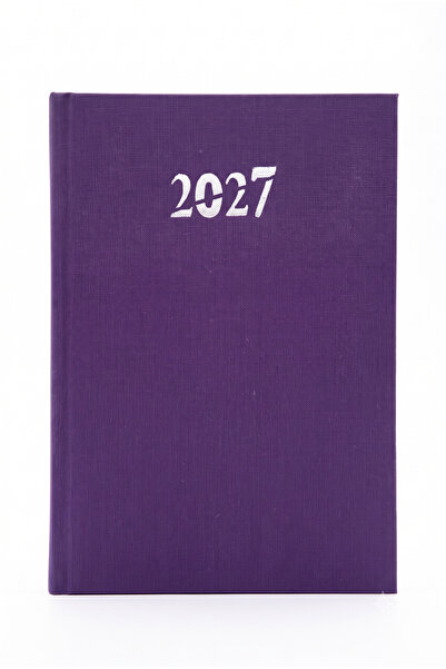 EKM Leather-Bound Eco 2027 Lined Daily Agenda 14X20 (Weekends on One Page)