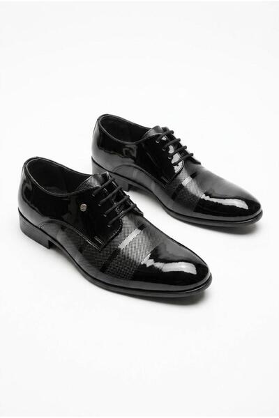 fort 31576 Black Patent Leather Groom's Shoes Suit Shoes Men's Shoes