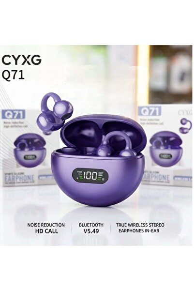PopZa Q71 Clip-On Sports Wireless Earphones – Stylish Earrings with LED Displ...