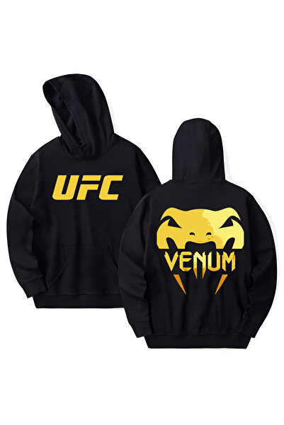 STİL-X Venum Printed Cotton Long Sleeve Hooded Sweatshirt with 3 Thread Counts