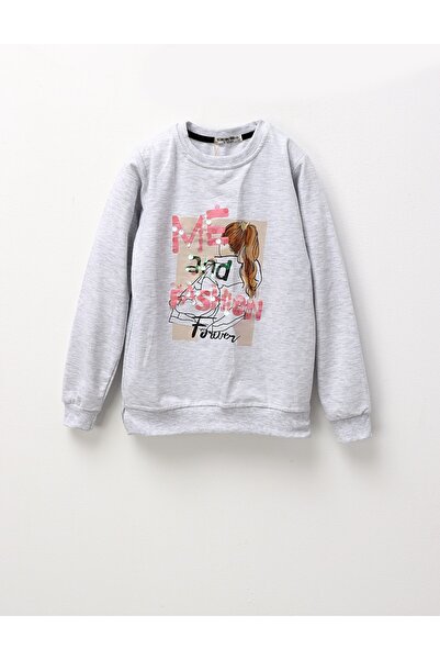 MiniKids Bluza ME and FASHION fetite, gri