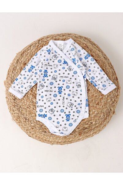 MiniKids Body Imprimat Baby boy Bear, albastru
