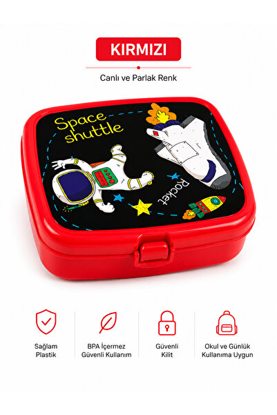 kumkumticaret Children's Lunch Box with Lock, 2 Compartments, Bpa-Free Lunch ...