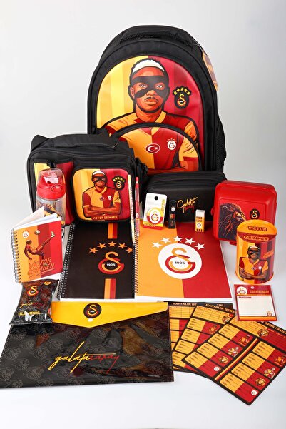 Galatasaray مجموعة أدوات مكتبية كاملة مرخصة من x Dekomus لفيكتور أوسيمين، كبي...
