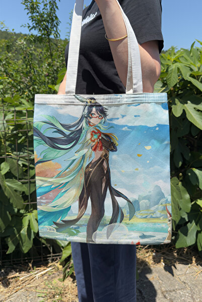 ZipZap Xianyun Genshin Impact V3 Double-Sided Canvas Print Tote Bag Anime Bag