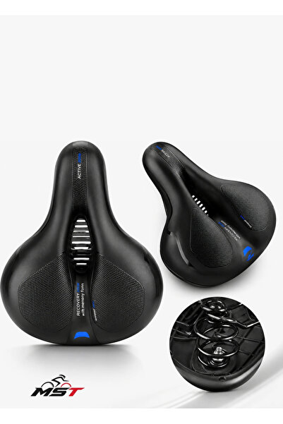 KNT Bisiklet Sele Airzone Hava Kanallı Elastomer Yaylı Soft Doku A Kalite Bis...