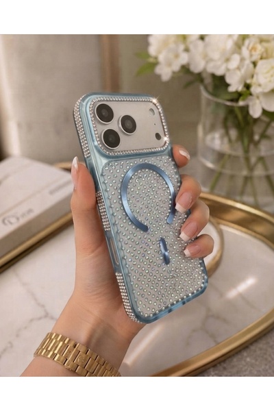 KILIF HOUSE Iphone 17 Uyumlu Full Parlak Premium Zirkon Taşlı Glitty Serisi M...