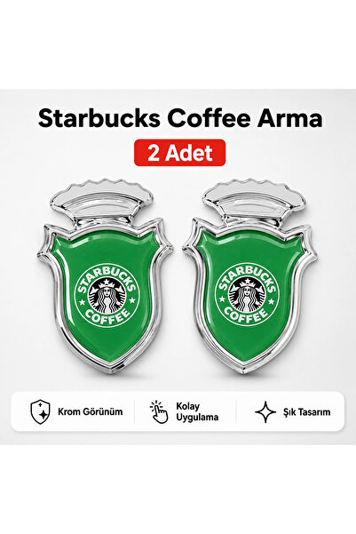 şimika tuning tuningmarketim Starfucks Chia Chrome Car Emblem – 5 × 3.5 cm