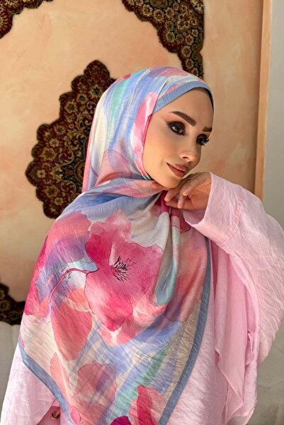 Hazamoda Naida Aqua Soft Shawl Pink
