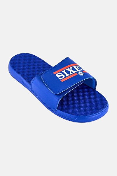 iSlide Men Philadelphia 76ers Bar Slip On Slides, Blue