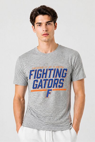 Fanatics Men Sportswear Fit Short Sleeve Florida Gators Outdoor T-shirt, Grey