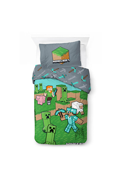 MINECRAFT Animals and Mobs husa de pat 140×200cm, 70×90 cm
