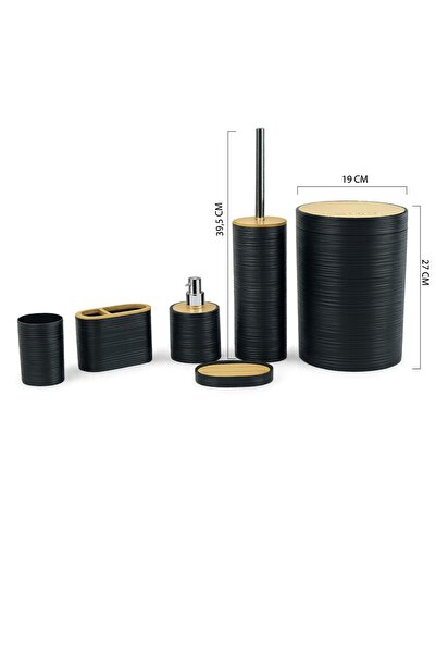 Vichy BANYO SETİ VICHY-7230 6 PRÇ BLACK x12