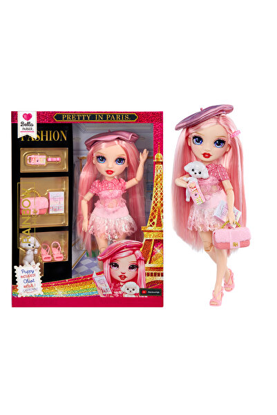 Rainbow High Papusa cu accesorii Bella Parker, seria Pretty in Paris,...
