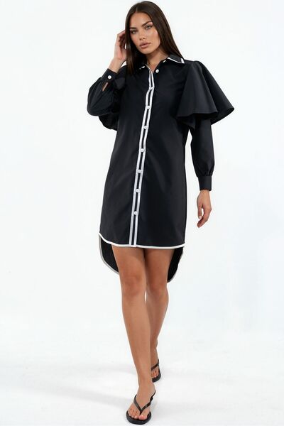 Hiccup Msn Long Sleeve Buttoned T-Shirt