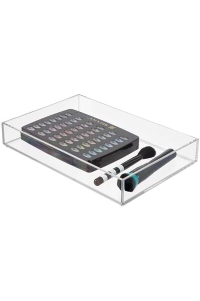 Interdesign iDesign Clarity Plastic Drawer Organizer, Storage Container for V...