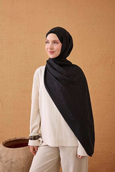 Silk Home Naia Cotton Shawl Aris Black