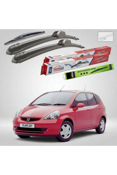 TEAMCAR Wipers Honda Jazz Gen II (GD1/GD5) Hatchback 2002-2008 | Front and Re...