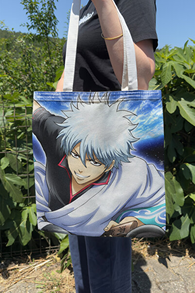 ZipZap Gintama V4 Summer Winter Double-Sided Canvas Print Tote Bag Anime Bag