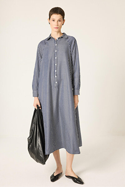 Touché Privé Striped poplin dress