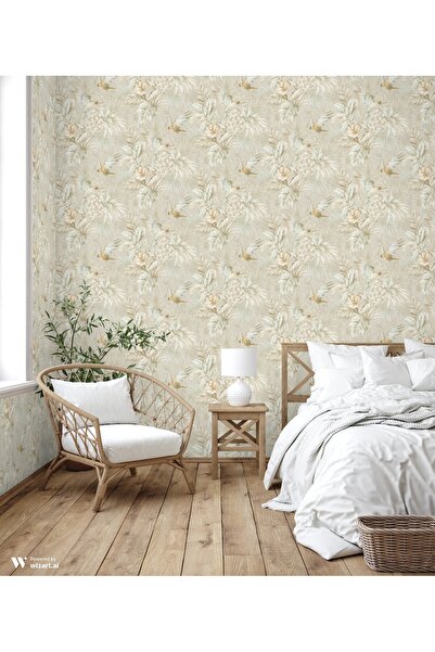 Adawall Tropicano 9905-2 Papağan ve Tropical bitkili Duvar Kağıdı