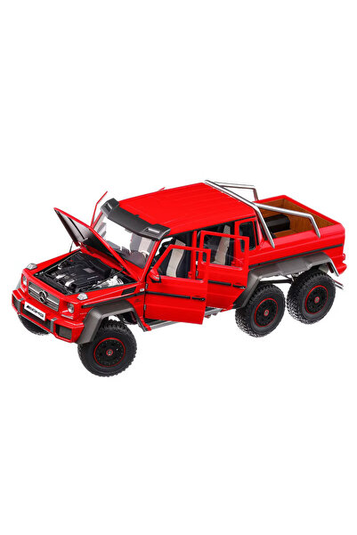 autoart Sigilat- Mercedes-Benz G63 AMG 6x6 2013 Rosu- Scara 1:18-