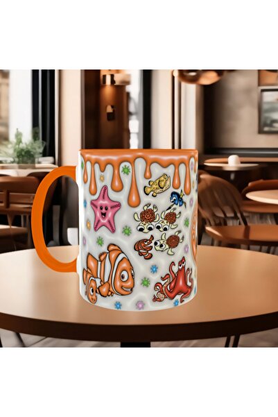 Mugs and love Nemo baskı premium kupa