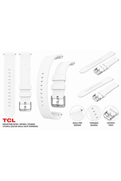 onlinekordon TCL MoveTime MT40, MT40X ve MT40SX Uyumlu Yumuşak Silikon Akıllı...
