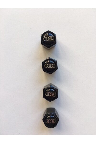 GARDENAUTO Hexagonal Valve Cap Set of 4 Bright Black
