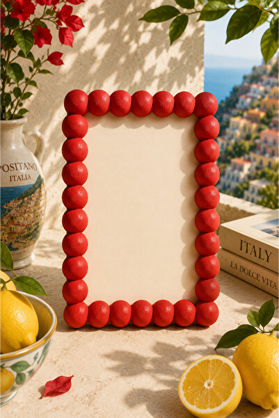 Heners Bubble Frame Dekoratif Fotoğraf Çerçevesi 10x15 cm – PLA Boncuk Detaylı