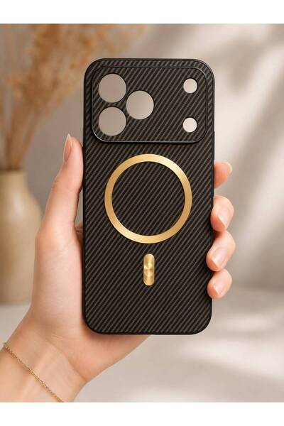 TECNOTREND Tecno Spark 50 Uyumlu Telefon Kılıfı Karbon Fiber Dokulu Elektro K...
