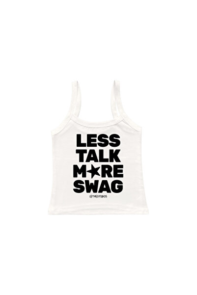 lethestudios More Swag Baskılı Askılı Bluz