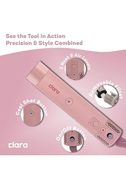 Clara Multi Styler for All Hair Types – 6-in-1 Styling Tool with Auto-Wrap Cu...
