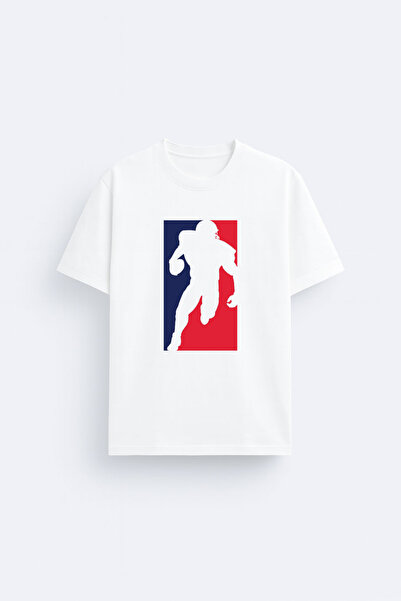 cesita Nfl American Football Printed Cotton White T-Shirt T-Shirt