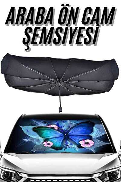 ZERO LAND Matxzngz Sun-Proof Foldable Auto Car Sunshade Umbrella Type (210135...