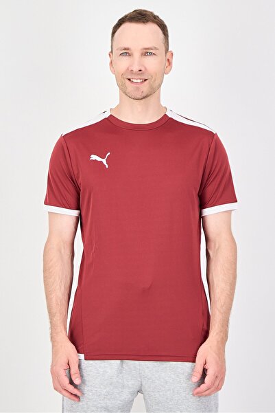 Puma Men Sportswear Fit Short Sleeve Training T-Shirt, Maroon