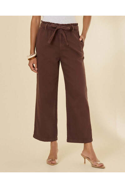 REDTAG Women Brown High Rise Paper Bag Jeans