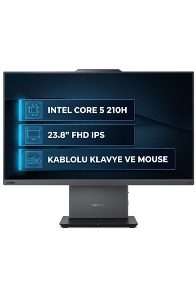 LENOVO ThinkCentre Neo 50a G5 Intel Core 5 210H 32GB 1TB SSD 23.8" Fdos All In One Pc 12SC004GTR 003