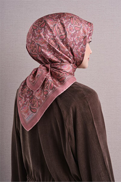 Armine Sura Silk Scarf Dried Rose