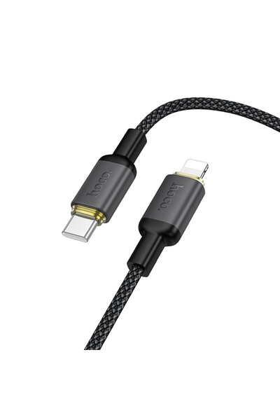 Hoco X128 Καλώδιο Φόρτισης και Δεδομένων Type-C σε Lightning, 30W, 1M - Μαύρο...