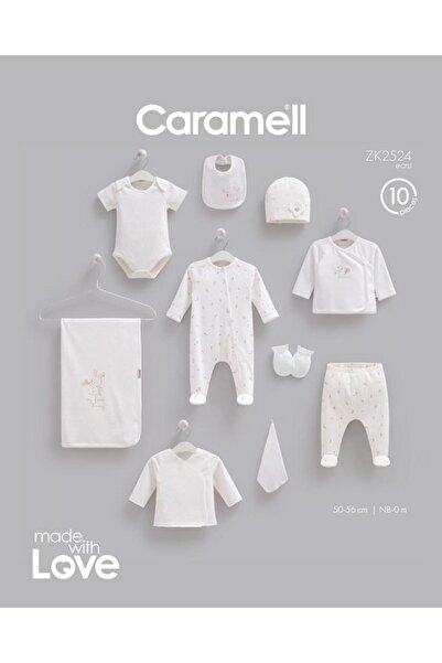 Caramell 100% Cotton Love Bunny 10-Piece Hospital Discharge Set 0-3 Months 50...